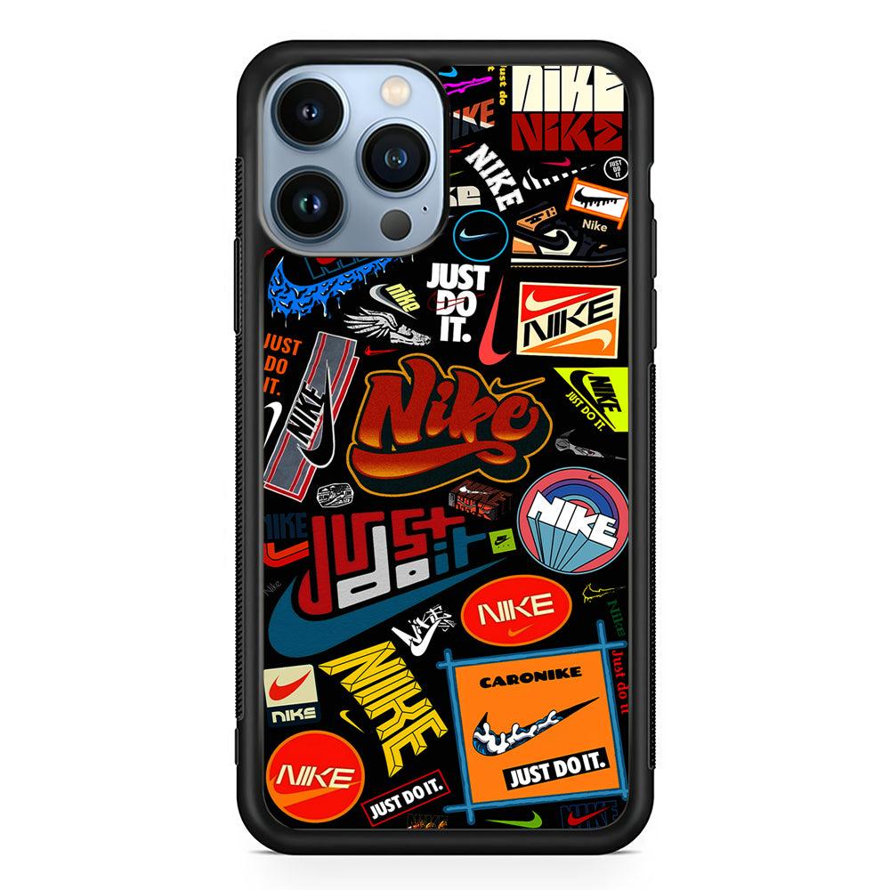 Cool Nike Logo Collection 2D Rubber Phone Case-Black-Oxvistore