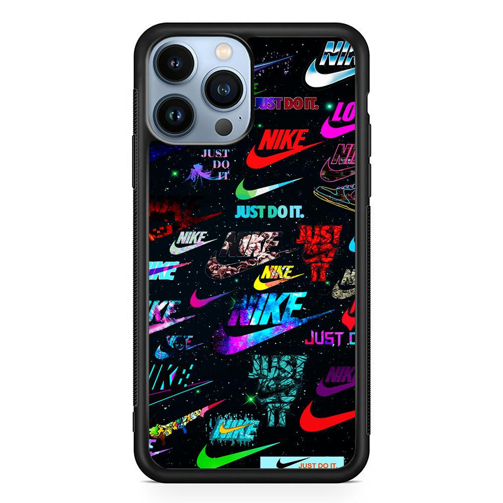 Cool Nike Logo Galaxy 2D Rubber Phone Case-Black-Oxvistore