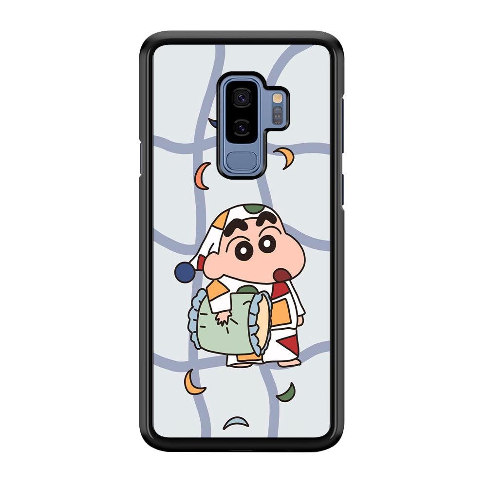 Crayon Shinchan Night to Take a Rest Samsung Galaxy S9 Plus Case-Rubber Black (2D Case)-Oxvistore