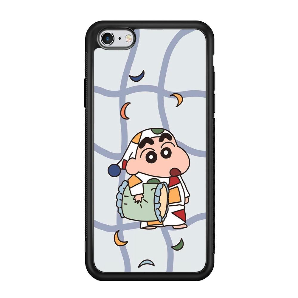 Crayon Shinchan Night to Take a Rest iPhone 6 Plus | 6s Plus Case-Rubber Black (2D Case)-Oxvistore