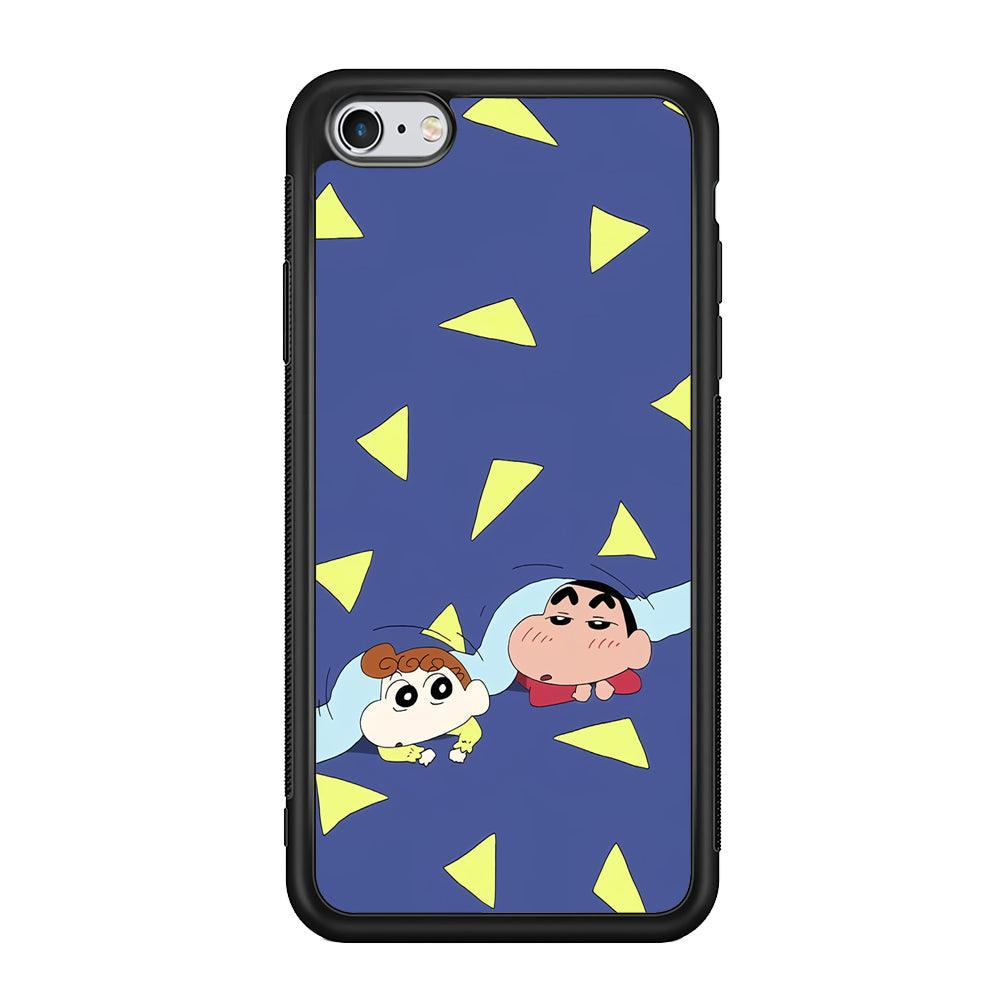 Crayon Shinchan Time to Sleep iPhone 6 Plus | 6s Plus Case-Rubber Black (2D Case)-Oxvistore