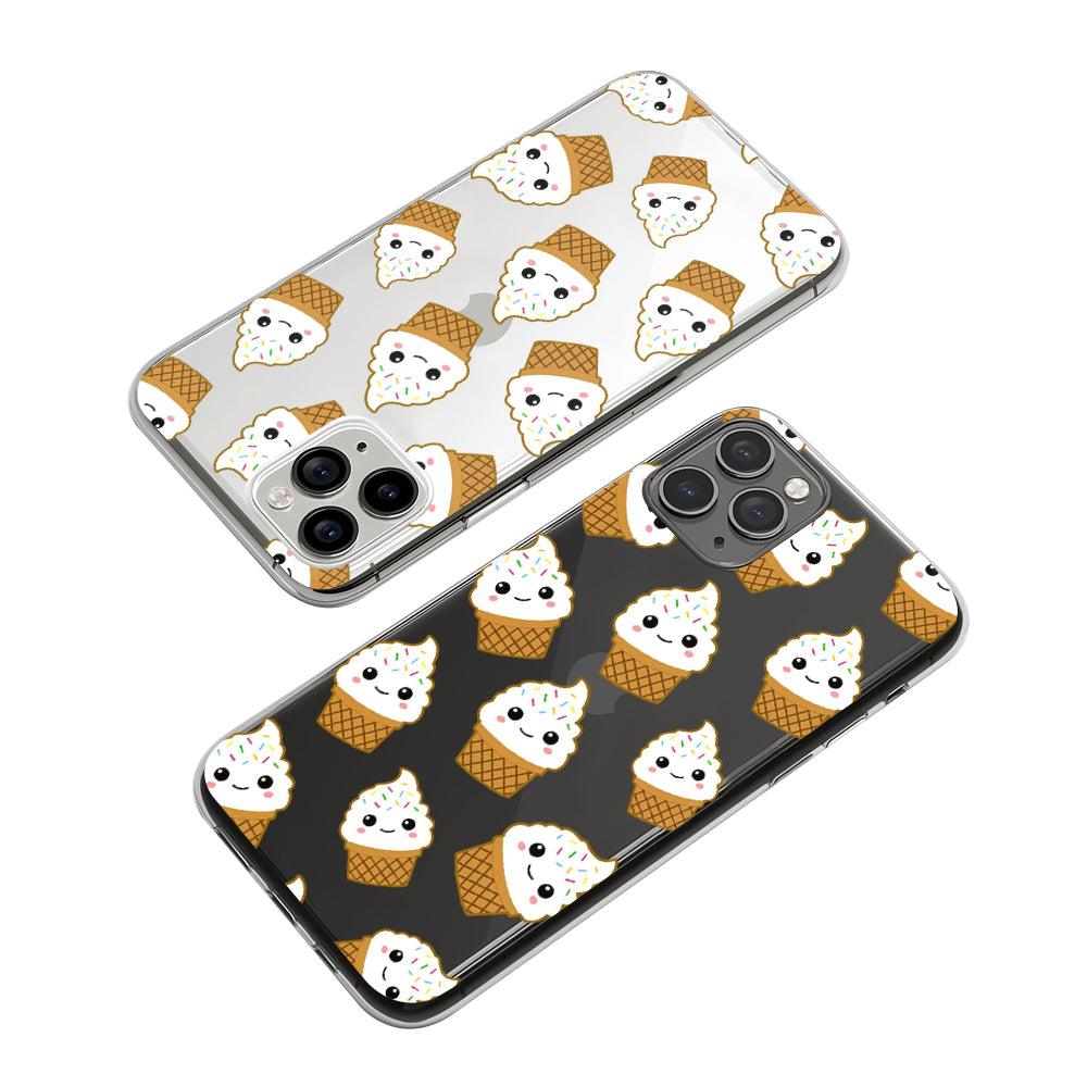 Cup Cake Ice Cream Topping Clear Soft Case-Oxvistore