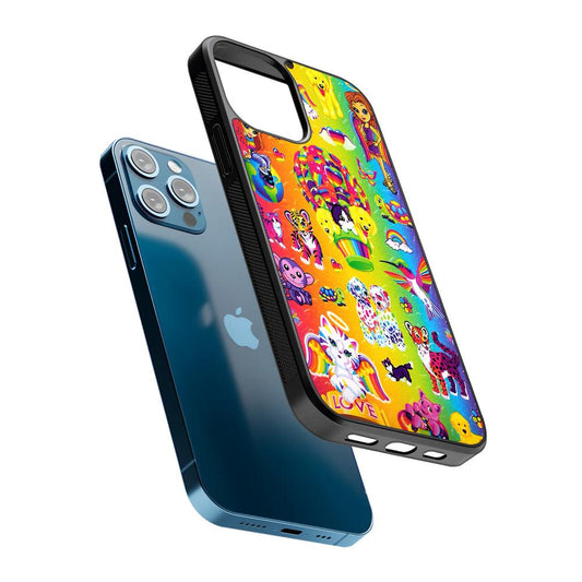 Cute Animal Cartoon Rainbow Pattern 2D Rubber Phone Case-Oxvistore