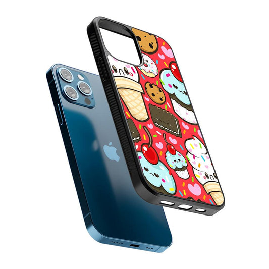 Cute Desserts Cupcake 2D Rubber Phone Case-Oxvistore