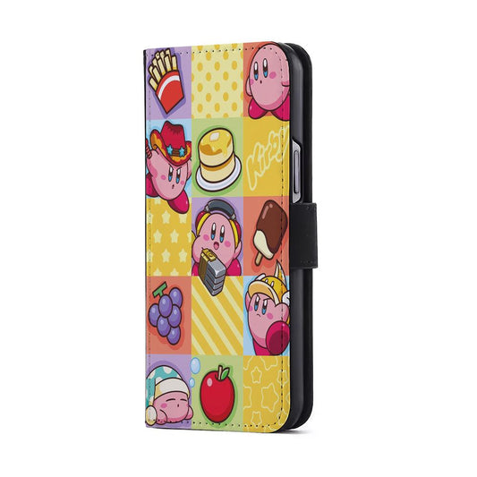 Cute Kirby Collage Flip Wallet Phone Case-Oxvistore