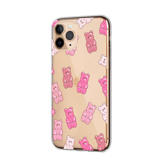 Cute Panda Shaped Jelly Candy Clear Soft Case-Oxvistore