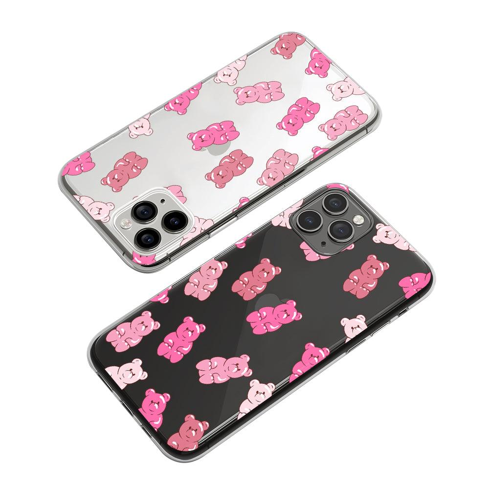 Cute Panda Shaped Jelly Candy Clear Soft Case-Oxvistore