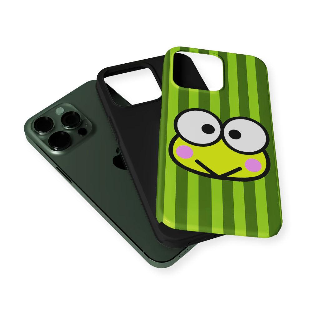 Cutes Keroppi Stripe Green 2 in 1 Tough Phone Case-Oxvistore