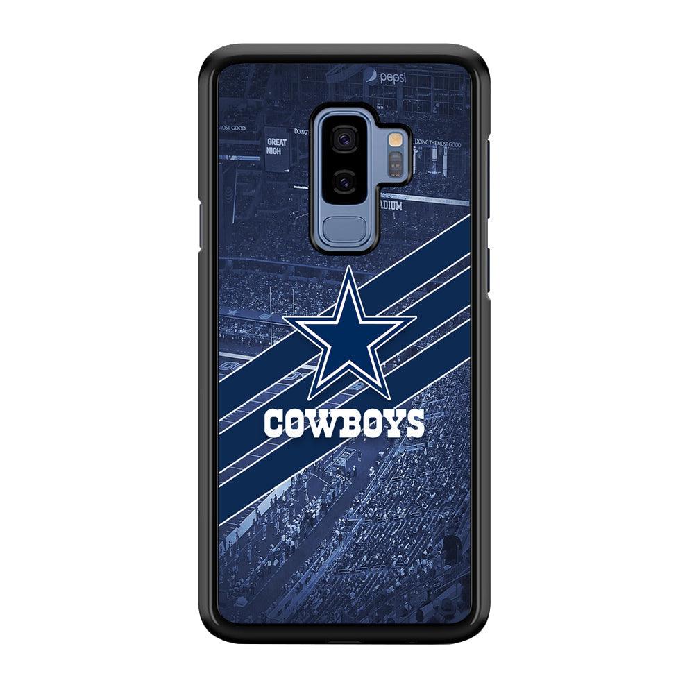 Dallas Cowboys All Blue at Stadium Samsung Galaxy S9 Plus Case-Rubber Black (2D Case)-Oxvistore