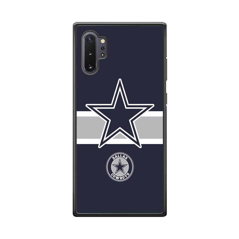 Dallas Cowboys Wide Star Samsung Galaxy Note 10 Plus Case-Rubber Black (2D Case)-Oxvistore
