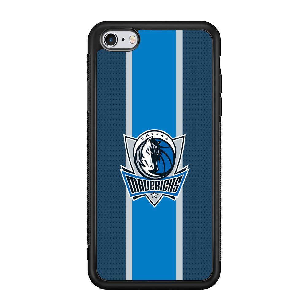 Dallas Mavericks Dot Blue Patern iPhone 6 Plus | 6s Plus Case-Rubber Black (2D Case)-Oxvistore