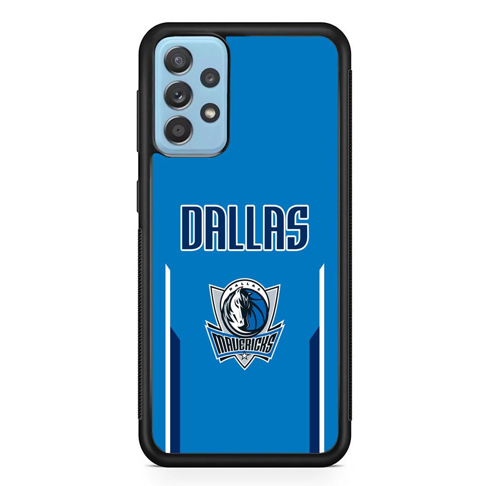Dallas Mavericks Feel Seeing The Sea Samsung Galaxy A52 Case-Rubber Black (2D Case)-Oxvistore
