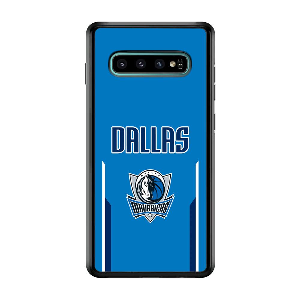Dallas Mavericks Feel Seeing The Sea Samsung Galaxy S10 Plus Case-Rubber Black (2D Case)-Oxvistore