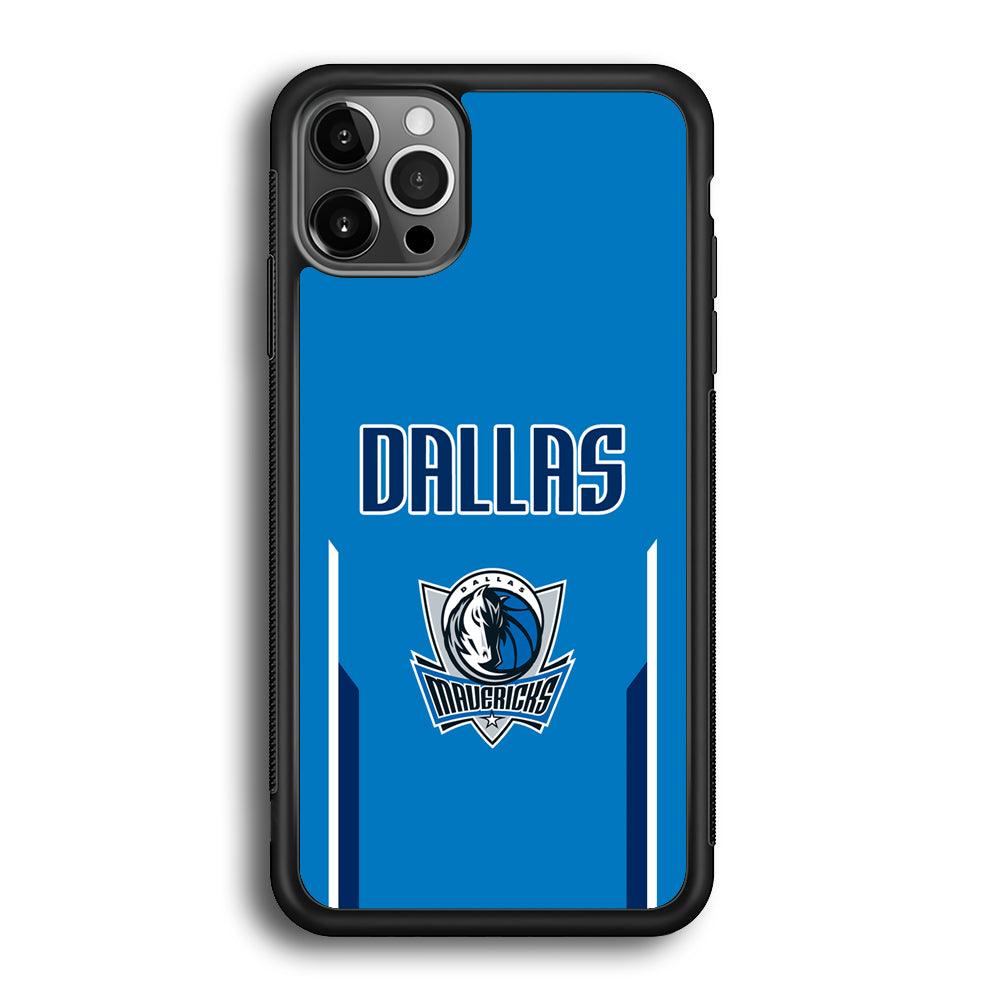 Dallas Mavericks Feel Seeing The Sea iPhone 12 Pro Case-Rubber Black (2D Case)-Oxvistore