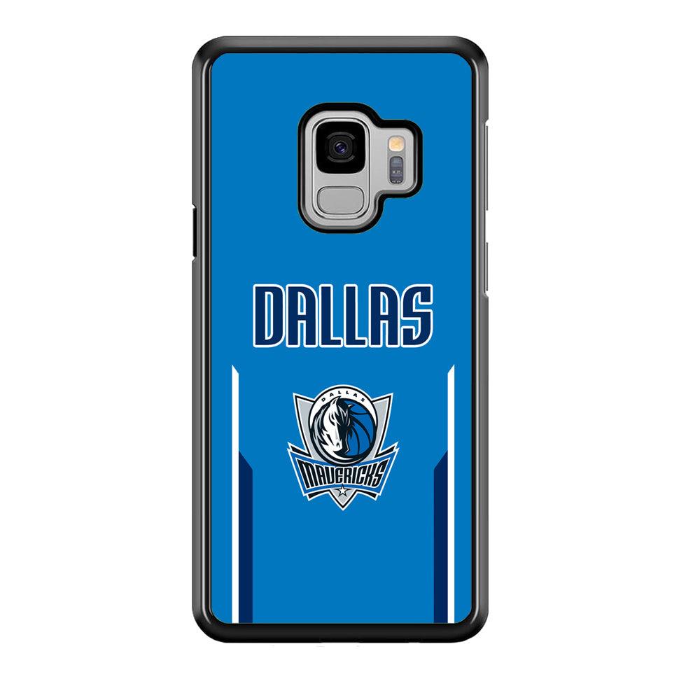 Dallas Mavericks Feel Seeing The Sea Samsung Galaxy S9 Case-Rubber Black (2D Case)-Oxvistore
