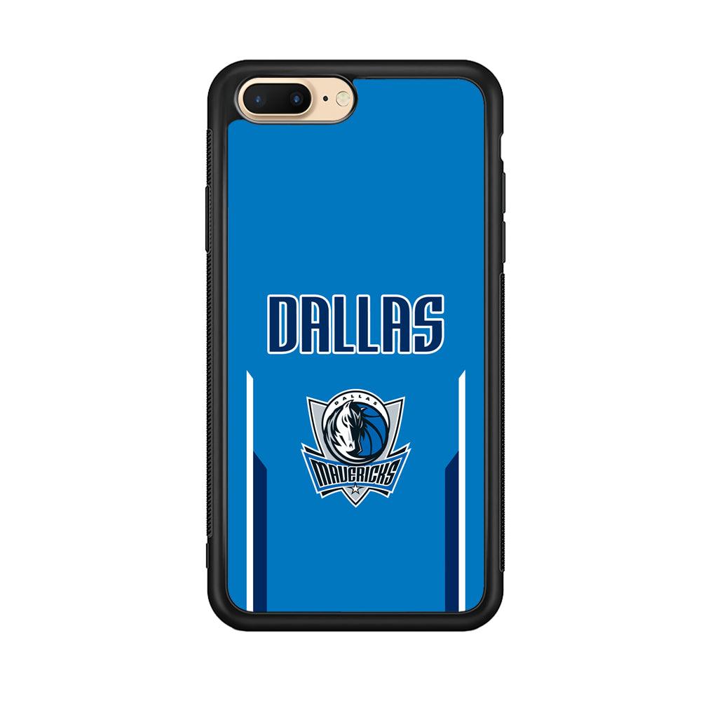 Dallas Mavericks Feel Seeing The Sea iPhone 8 Plus Case-Rubber Black (2D Case)-Oxvistore