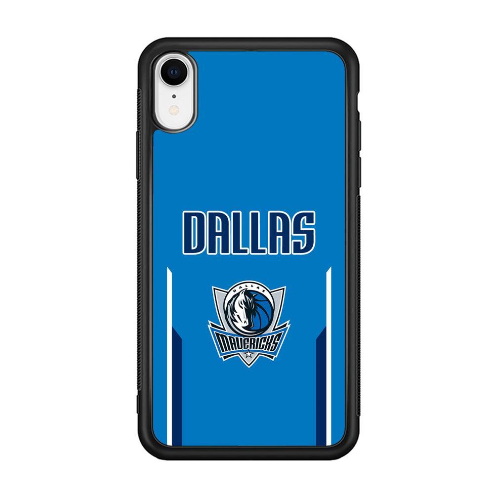 Dallas Mavericks Feel Seeing The Sea iPhone XR Case-Rubber Black (2D Case)-Oxvistore