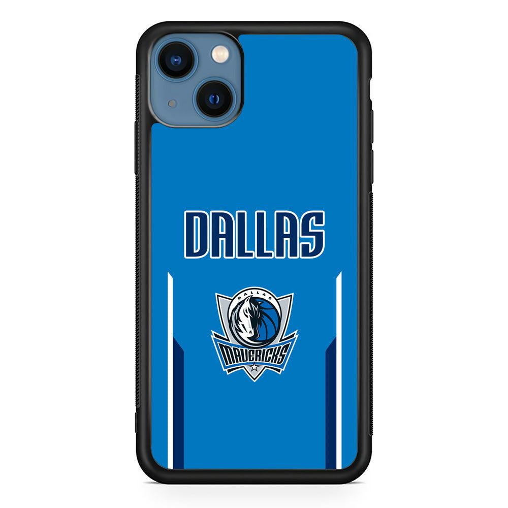 Dallas Mavericks Feel Seeing The Sea iPhone 15 Case-Rubber Black (2D Case)-Oxvistore