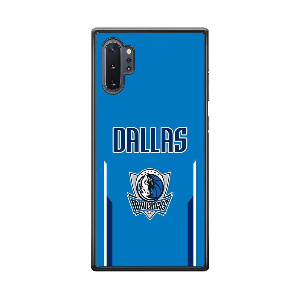 Dallas Mavericks Feel Seeing The Sea Samsung Galaxy Note 10 Plus Case-Rubber Black (2D Case)-Oxvistore