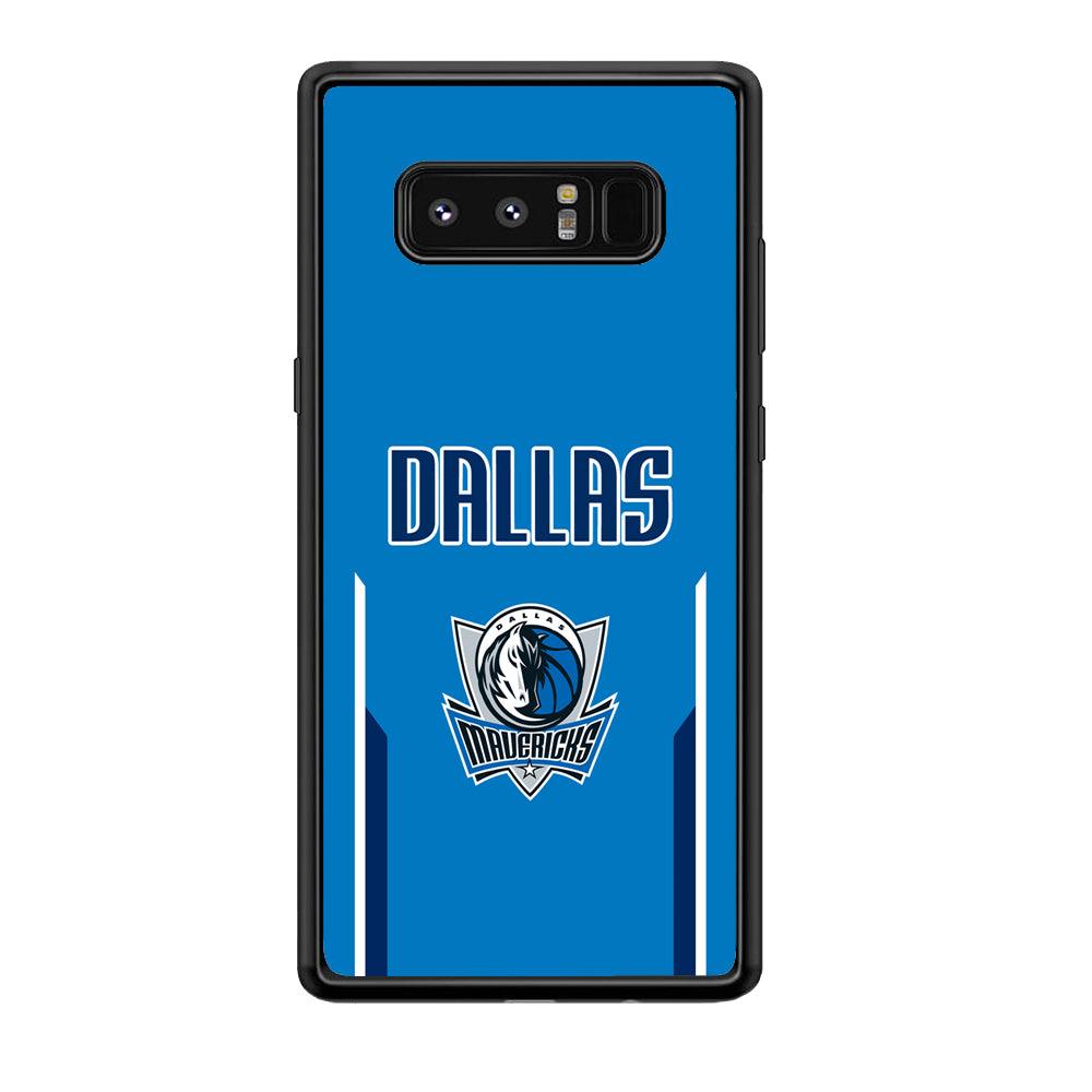 Dallas Mavericks Feel Seeing The Sea Samsung Galaxy Note 8 Case-Rubber Black (2D Case)-Oxvistore