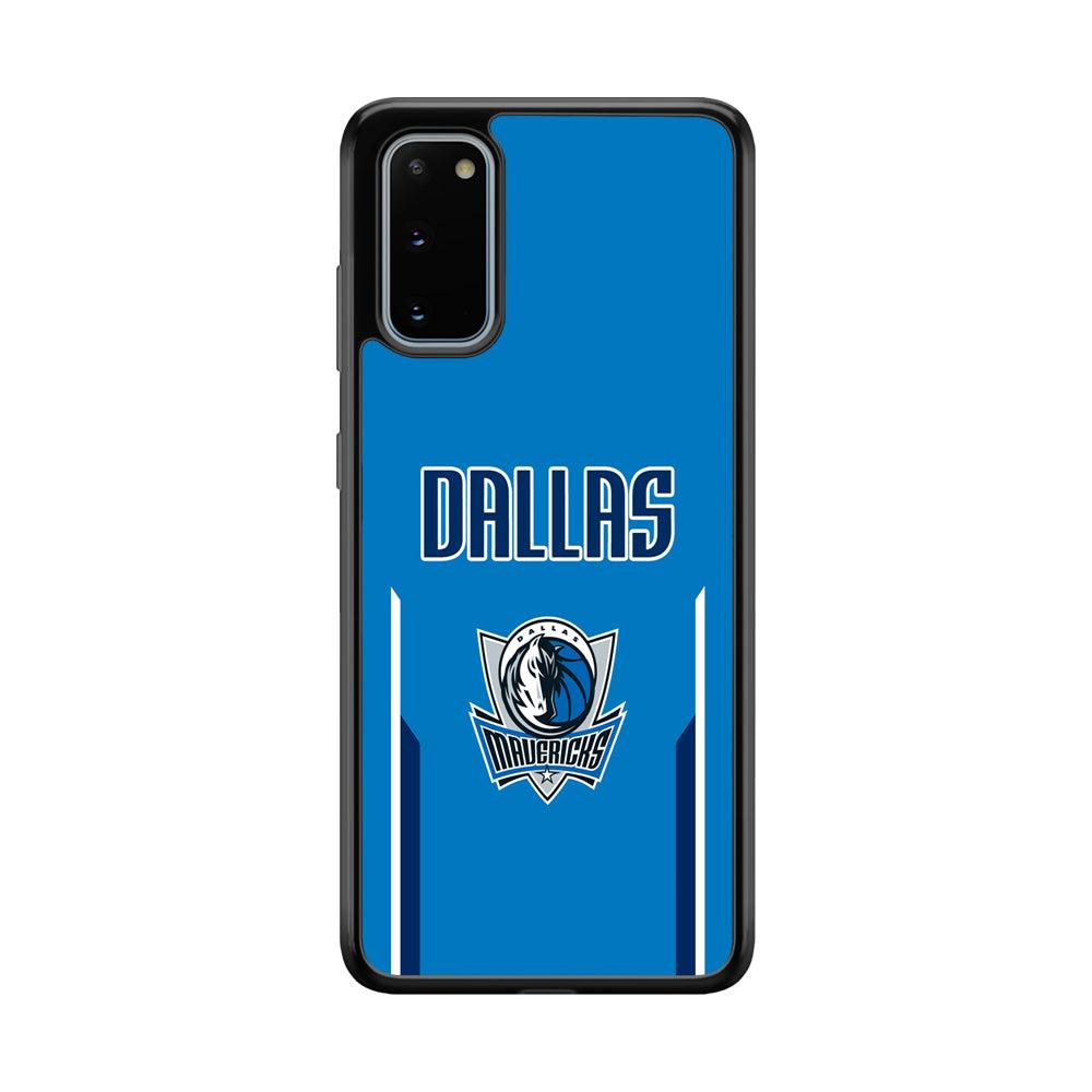 Dallas Mavericks Feel Seeing The Sea Samsung Galaxy S20 Case-Rubber Black (2D Case)-Oxvistore