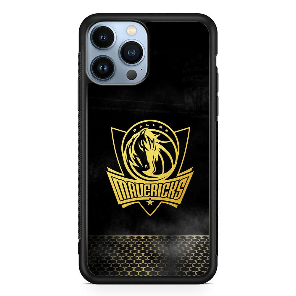 Dallas Mavericks Gold 2D Rubber Phone Case-Black-Oxvistore