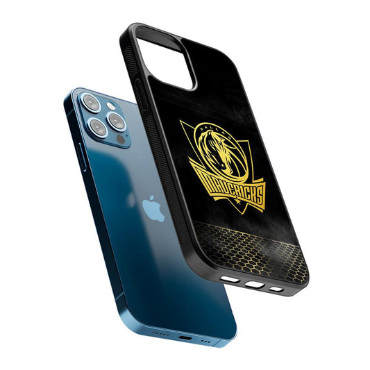 Dallas Mavericks Gold 2D Rubber Phone Case-Oxvistore