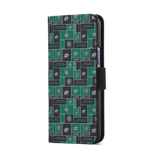 Dallas Stars Pattern Flip Wallet Phone Case-Oxvistore
