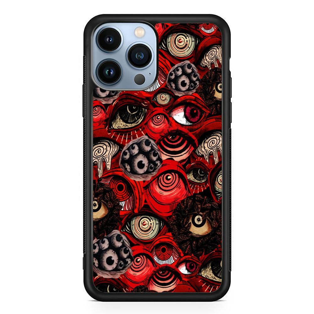 Deadly Eyes Demon 2D Rubber Phone Case-Black-Oxvistore