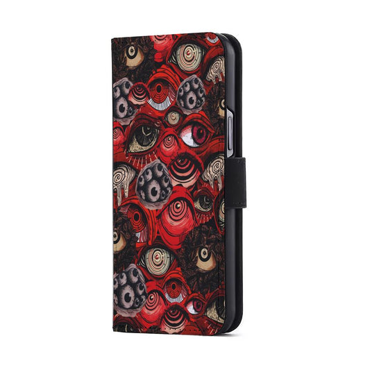 Deadly Eyes Demon Flip Wallet Phone Case-Oxvistore