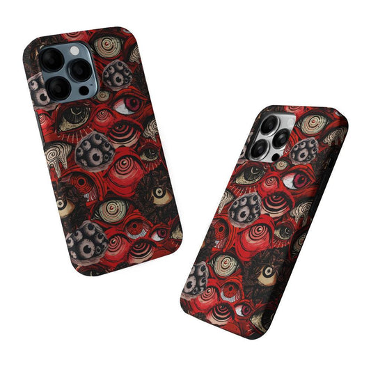 Deadly Eyes Demon 2 in 1 Tough Phone Case-Oxvistore