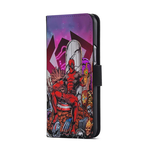 Deadpool Kills Everyone Flip Wallet Phone Case-Oxvistore