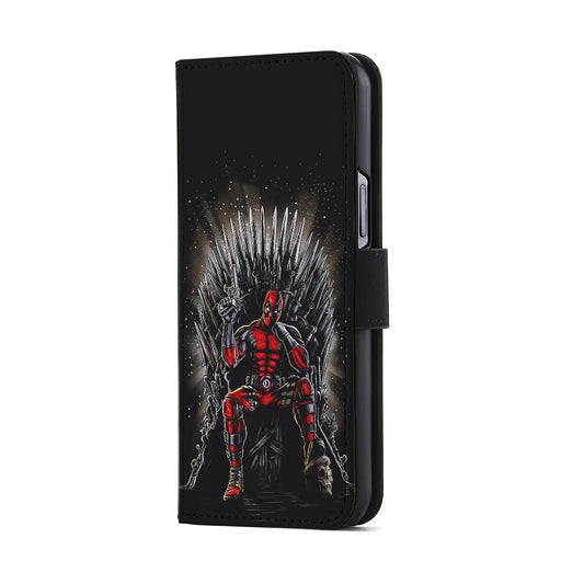 Deadpool The Iron Throne Flip Wallet Phone Case-Oxvistore