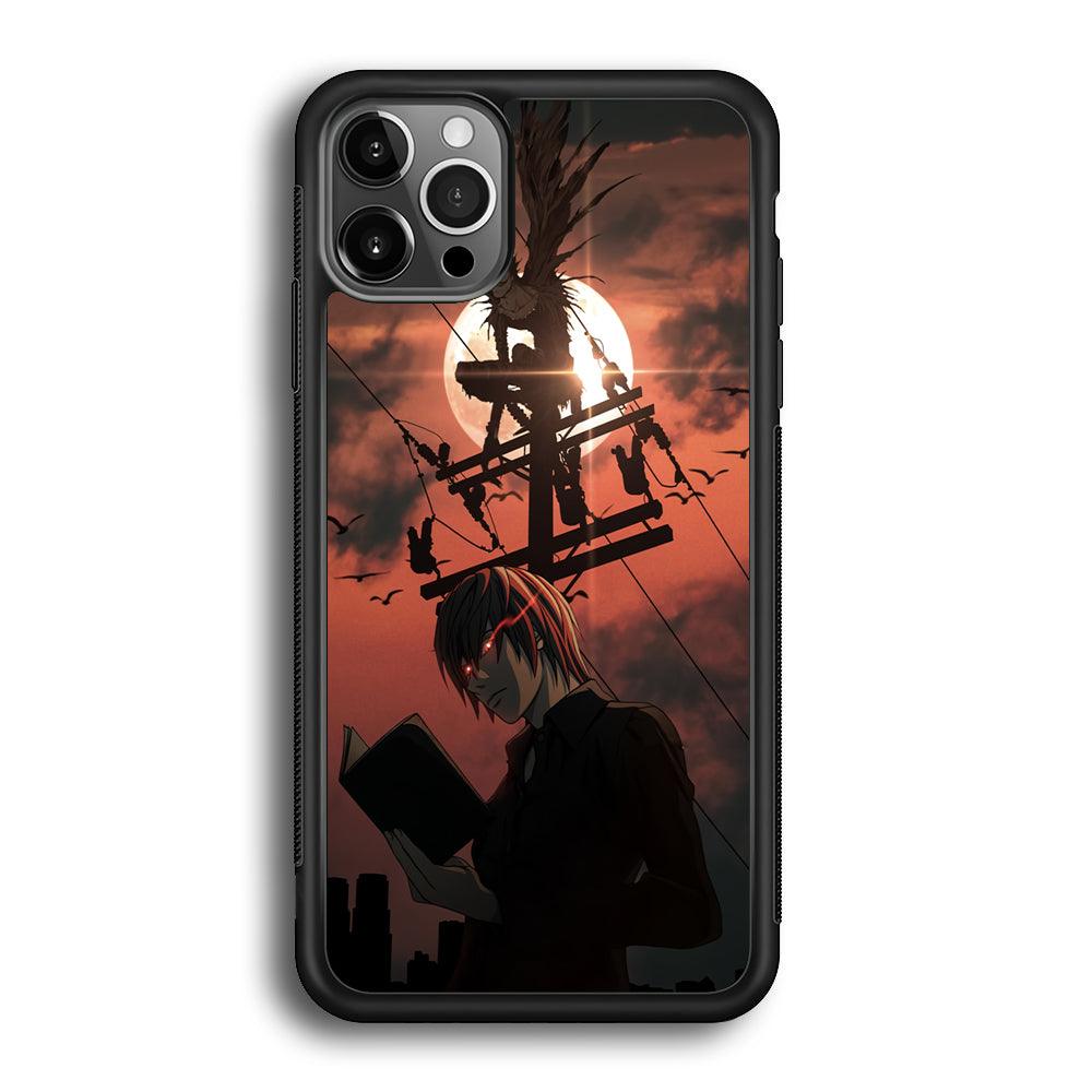 Death Note After The Moon Coming iPhone 12 Pro Case-Rubber Black (2D Case)-Oxvistore