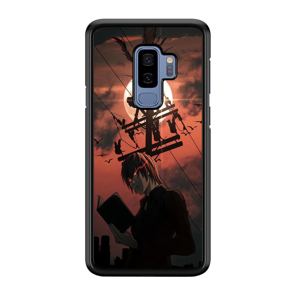 Death Note After The Moon Coming Samsung Galaxy S9 Plus Case-Rubber Black (2D Case)-Oxvistore