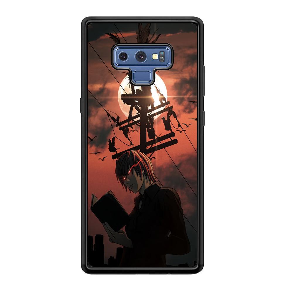 Death Note After The Moon Coming Samsung Galaxy Note 9 Case-Rubber Black (2D Case)-Oxvistore