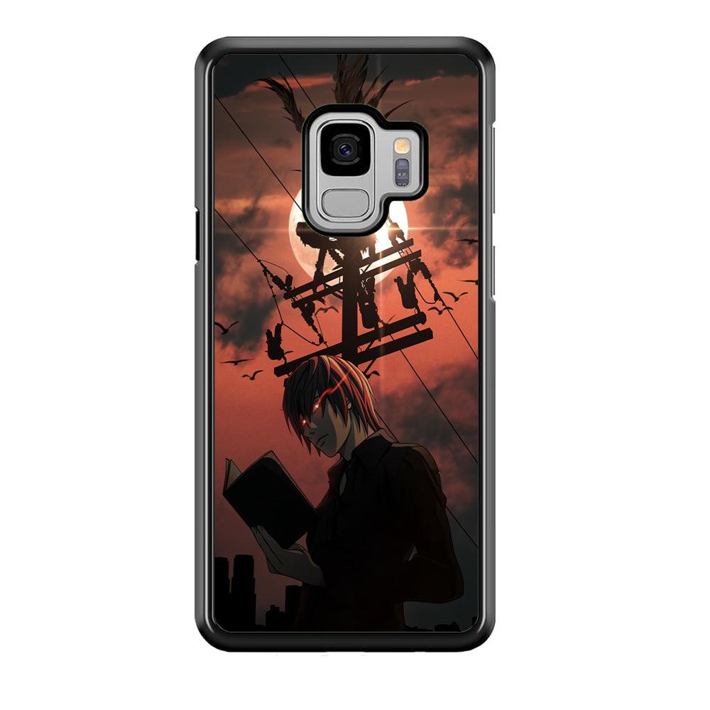 Death Note After The Moon Coming Samsung Galaxy S9 Case-Rubber Black (2D Case)-Oxvistore