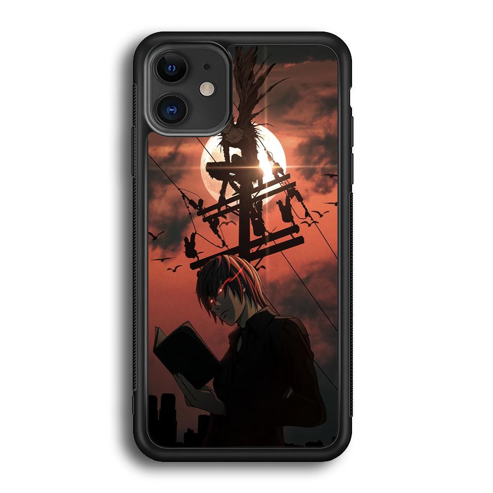 Death Note After The Moon Coming iPhone 12 Case-Rubber Black (2D Case)-Oxvistore