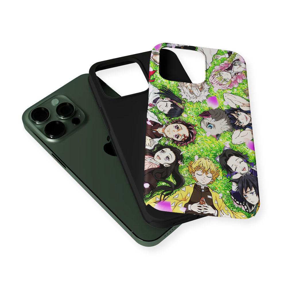 Demon Slayer All Characters 2 in 1 Tough Phone Case-Oxvistore