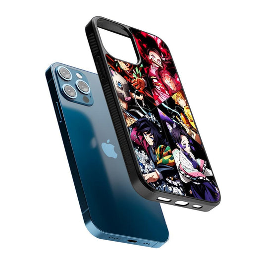 Demon Slayer Anime Characters 2D Rubber Phone Case-Oxvistore