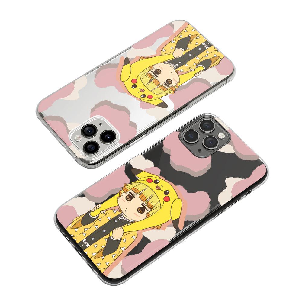 Demon Slayer Zenitsu Waking Up Clear Soft Case-Oxvistore