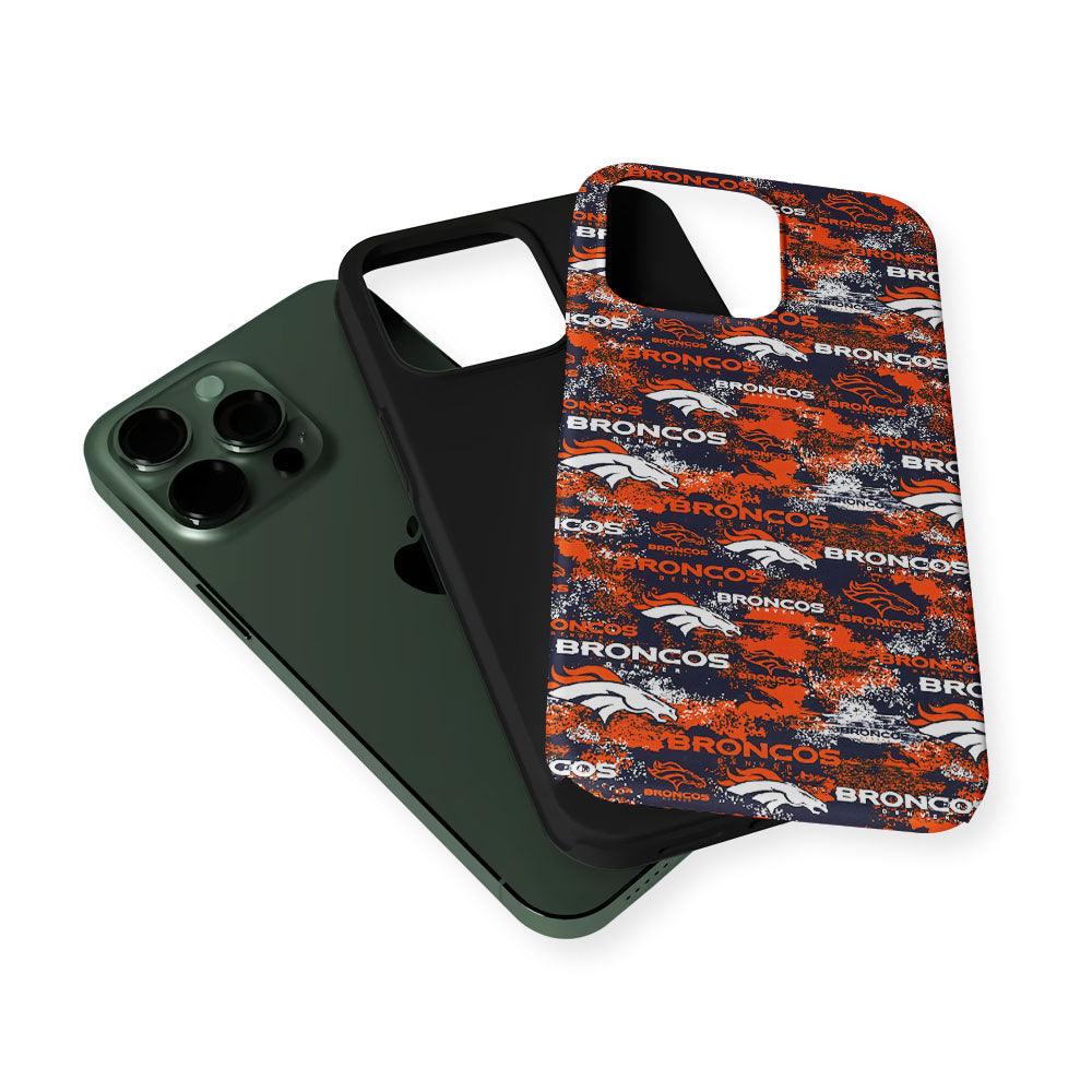 Denver Broncos Patterns 2 in 1 Tough Phone Case-Oxvistore