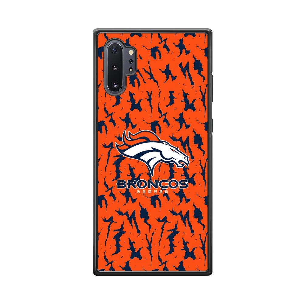 Denver Broncos Script for The Winner Samsung Galaxy Note 10 Plus Case-Rubber Black (2D Case)-Oxvistore