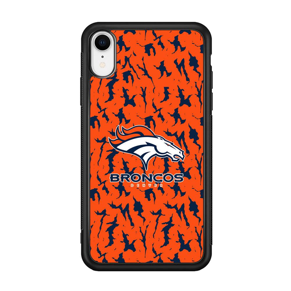 Denver Broncos Script for The Winner iPhone XR Case-Rubber Black (2D Case)-Oxvistore