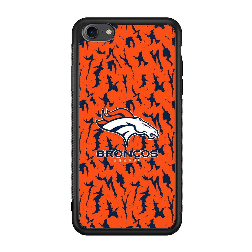 Denver Broncos Script for The Winner iPhone 7 Case-Rubber Black (2D Case)-Oxvistore