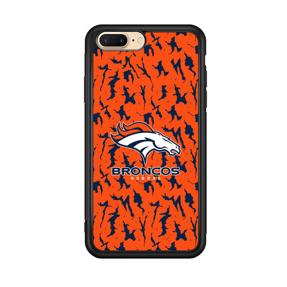 Denver Broncos Script for The Winner iPhone 7 Plus Case-Rubber Black (2D Case)-Oxvistore