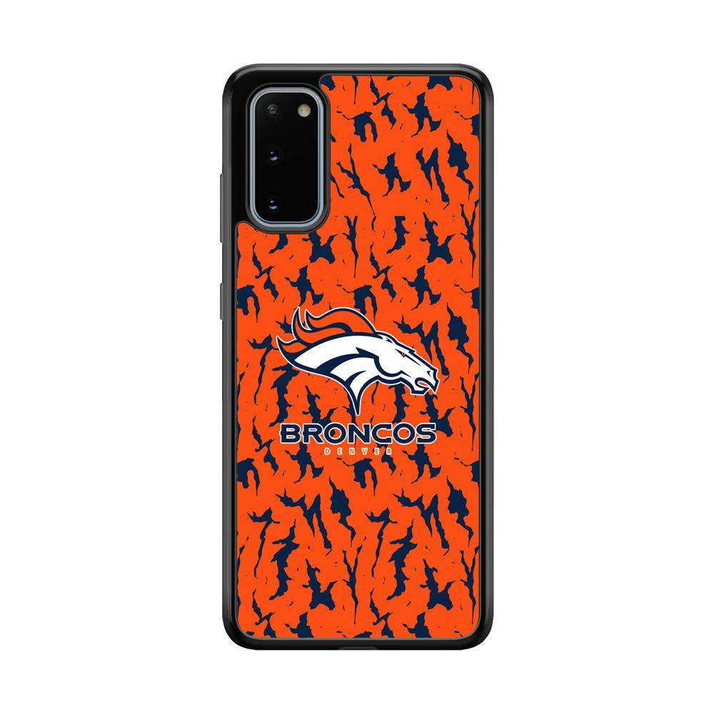 Denver Broncos Script for The Winner Samsung Galaxy S20 Case-Rubber Black (2D Case)-Oxvistore
