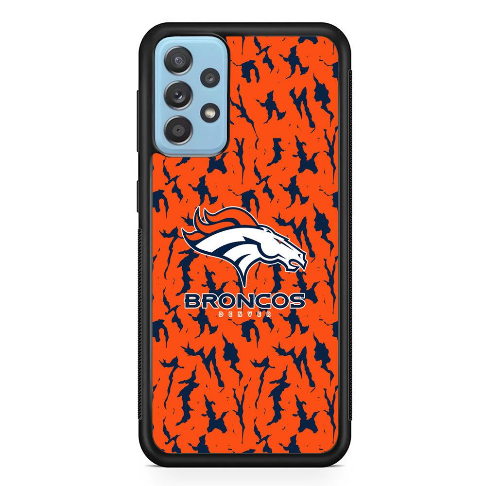 Denver Broncos Script for The Winner Samsung Galaxy A52 Case-Rubber Black (2D Case)-Oxvistore