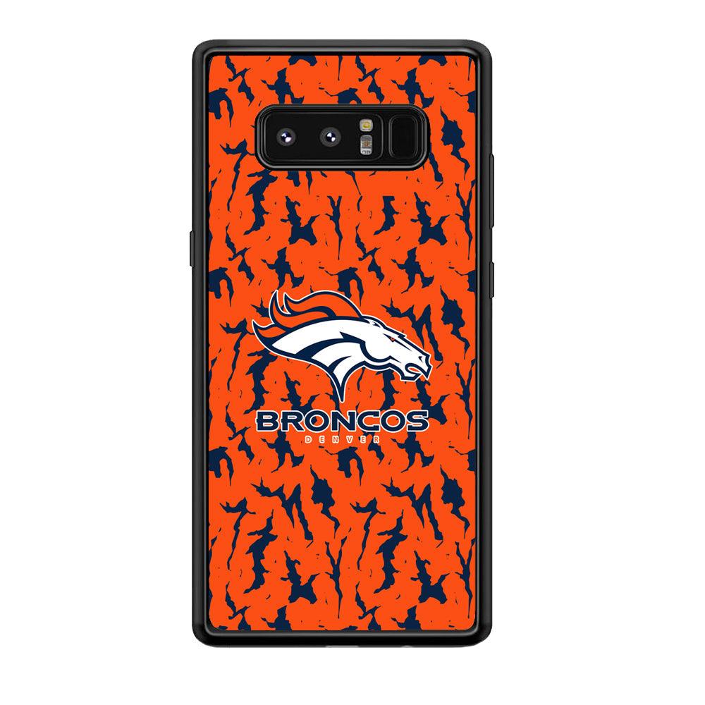 Denver Broncos Script for The Winner Samsung Galaxy Note 8 Case-Rubber Black (2D Case)-Oxvistore