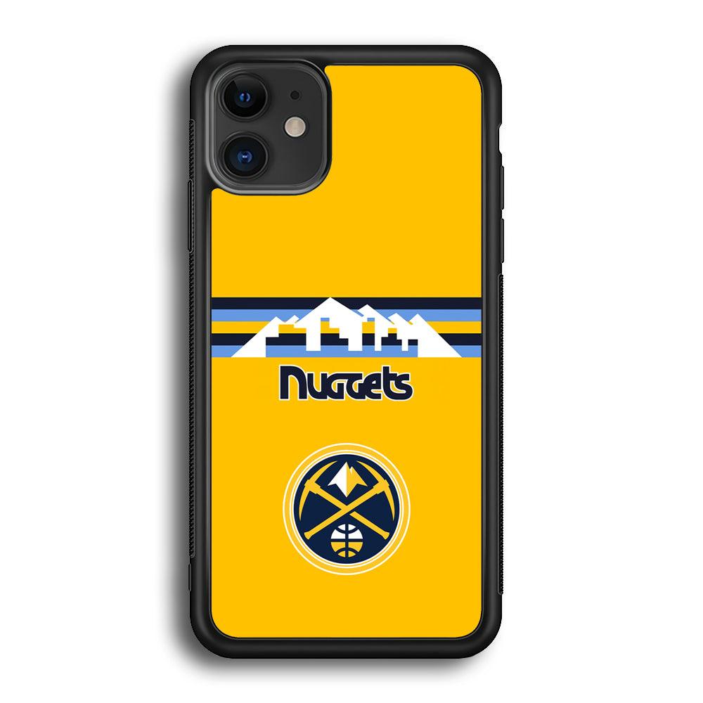 Denver Nuggets Home for Comeback iPhone 12 Case-Rubber Black (2D Case)-Oxvistore
